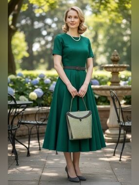 Vintage 1950s Croc Embossed Top Handle Handbag | Structured Frame Purse | Retro